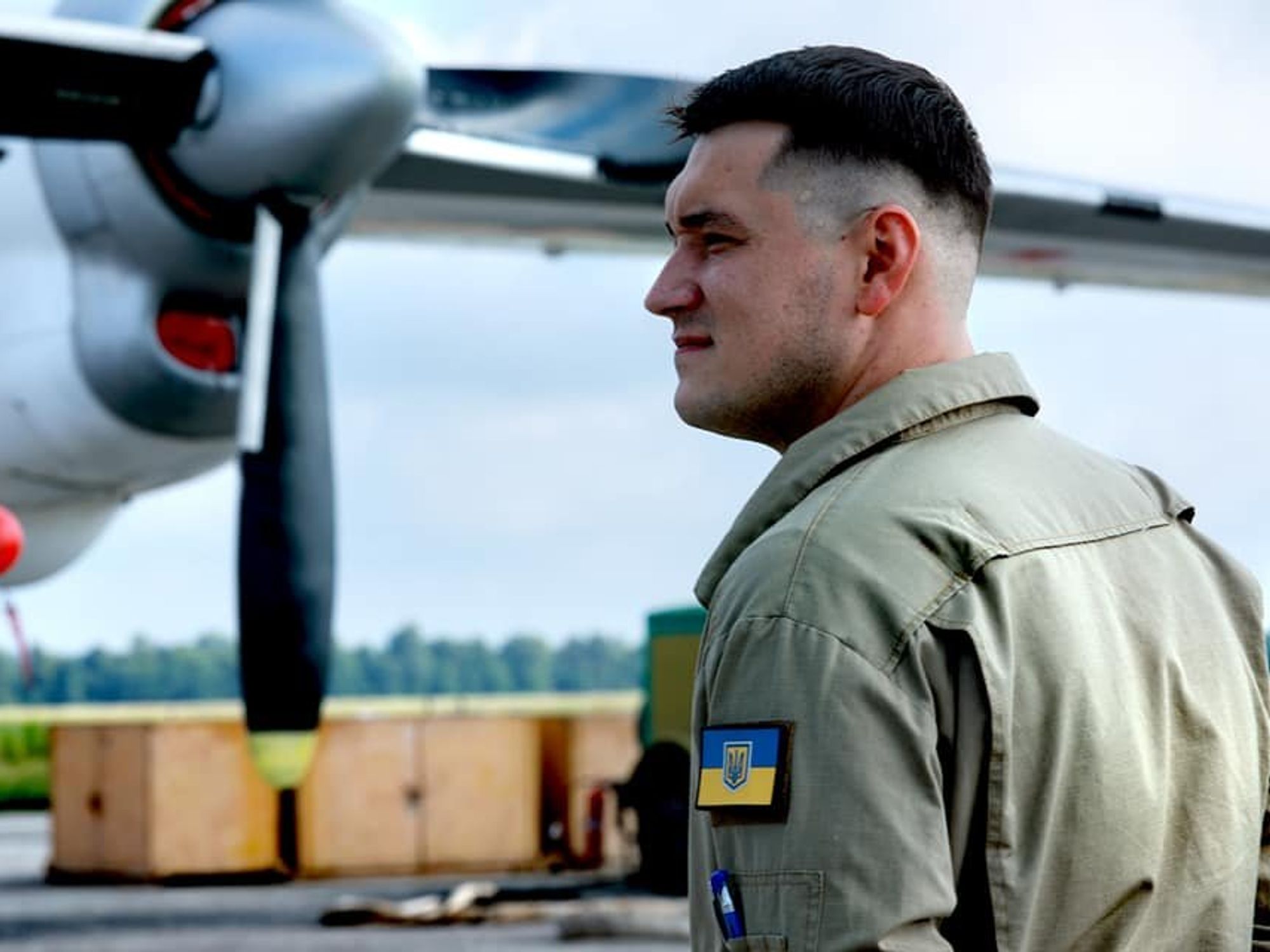 Image of a State of Emergency Service aviator in Ukraine.