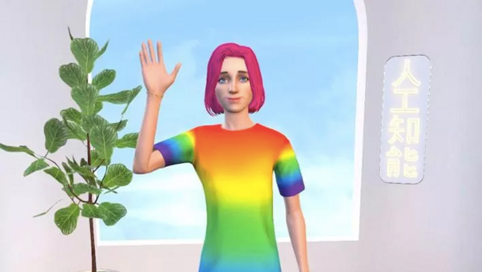 Image of a woman generated by AI.