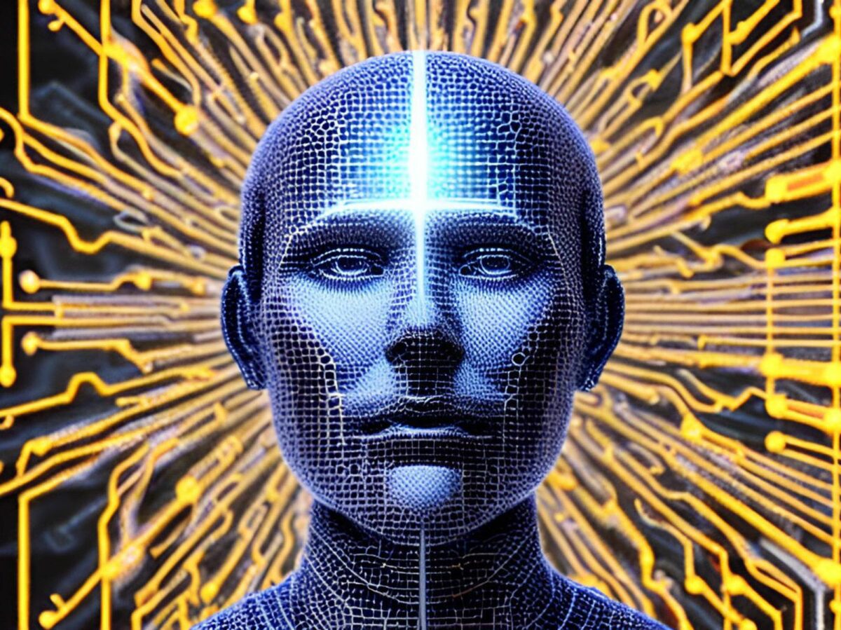 Image of artificial intelligence as an artificial being