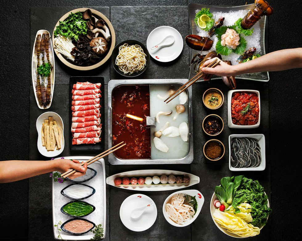 Image of hot pot at Haidilao