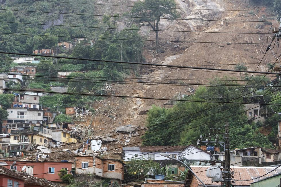 Image of the damage caused by the flood in Petropolis, a mountainous region of Rio de Janeiro.