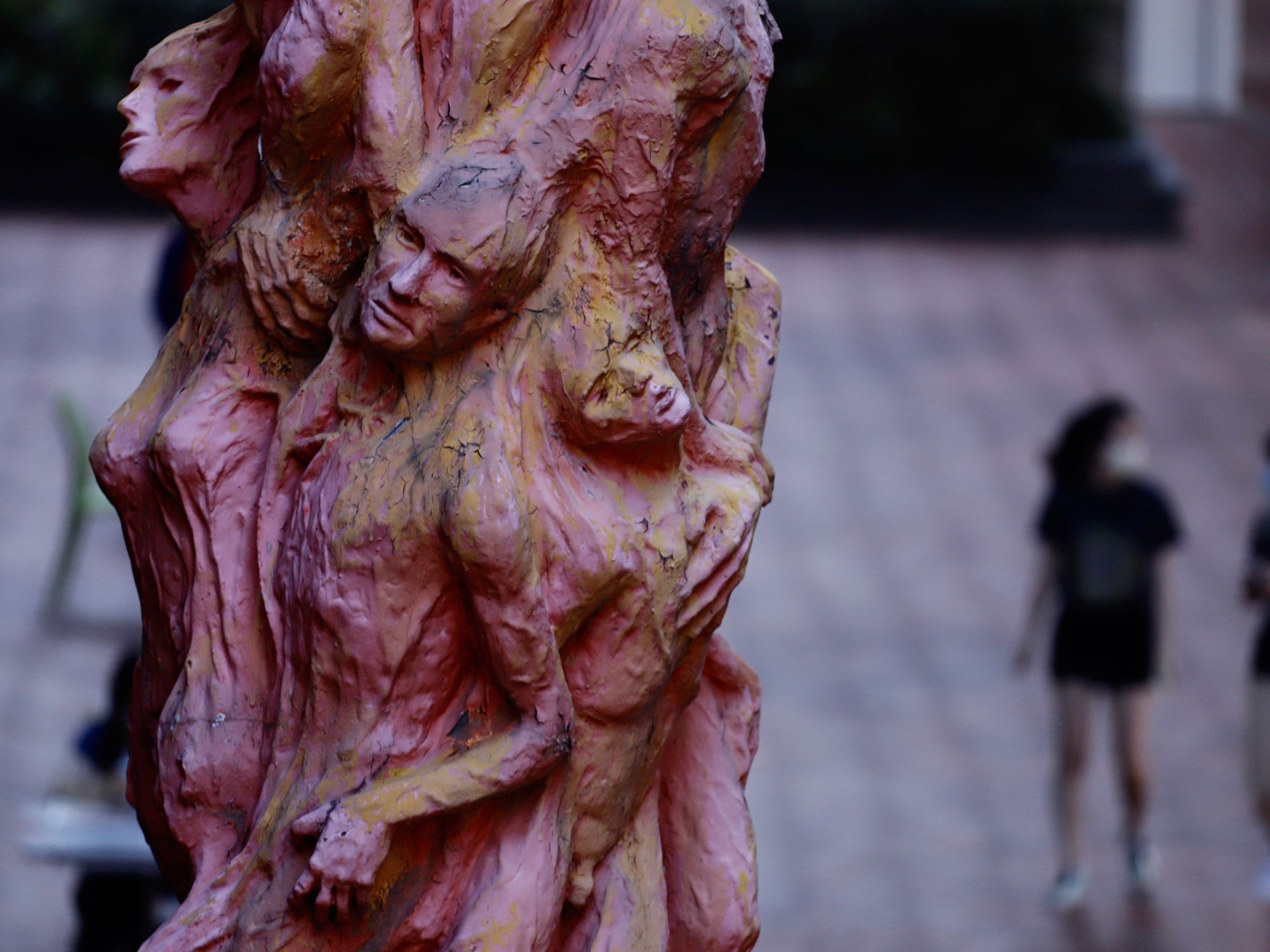 Image of the famous statue Pillar Of Shame marking the Tiananmen Square massacre.