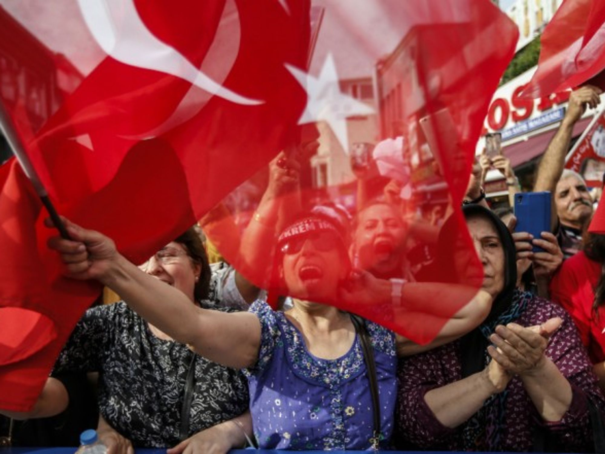 Imamoglu supporters in Istanbul on June 21