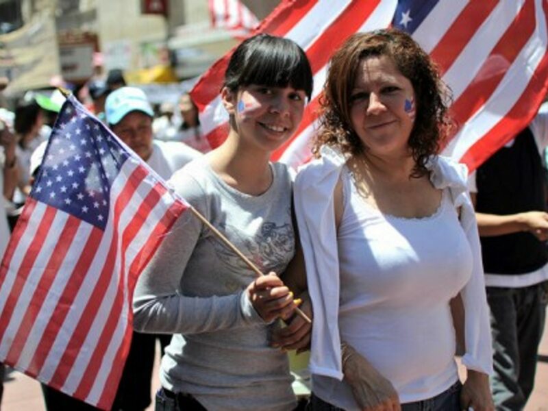 Immigration rally in Los Angeles