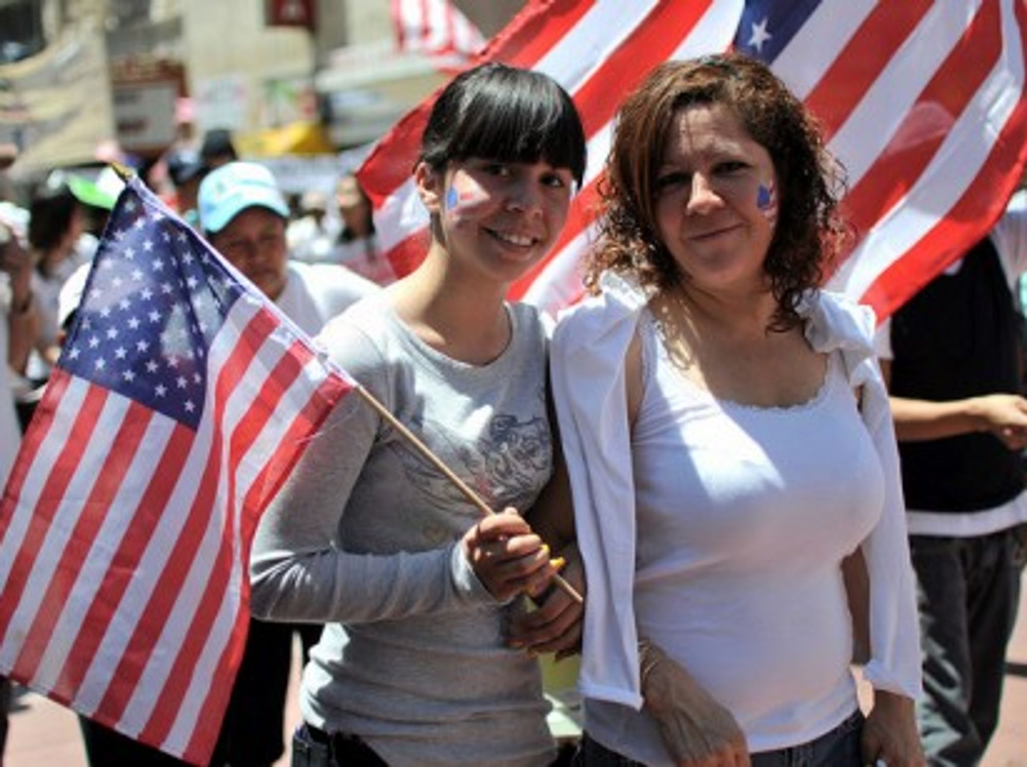 Immigration rally in Los Angeles