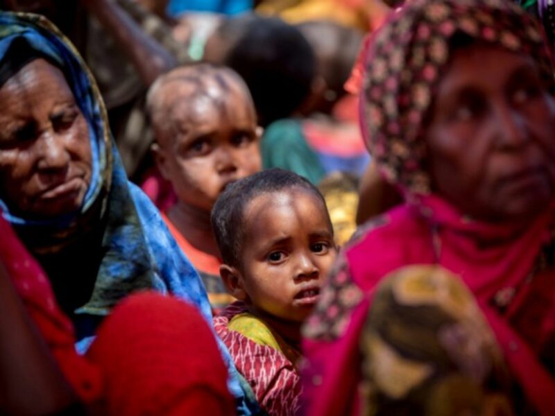 In a famine-plagued region of Ethiopia