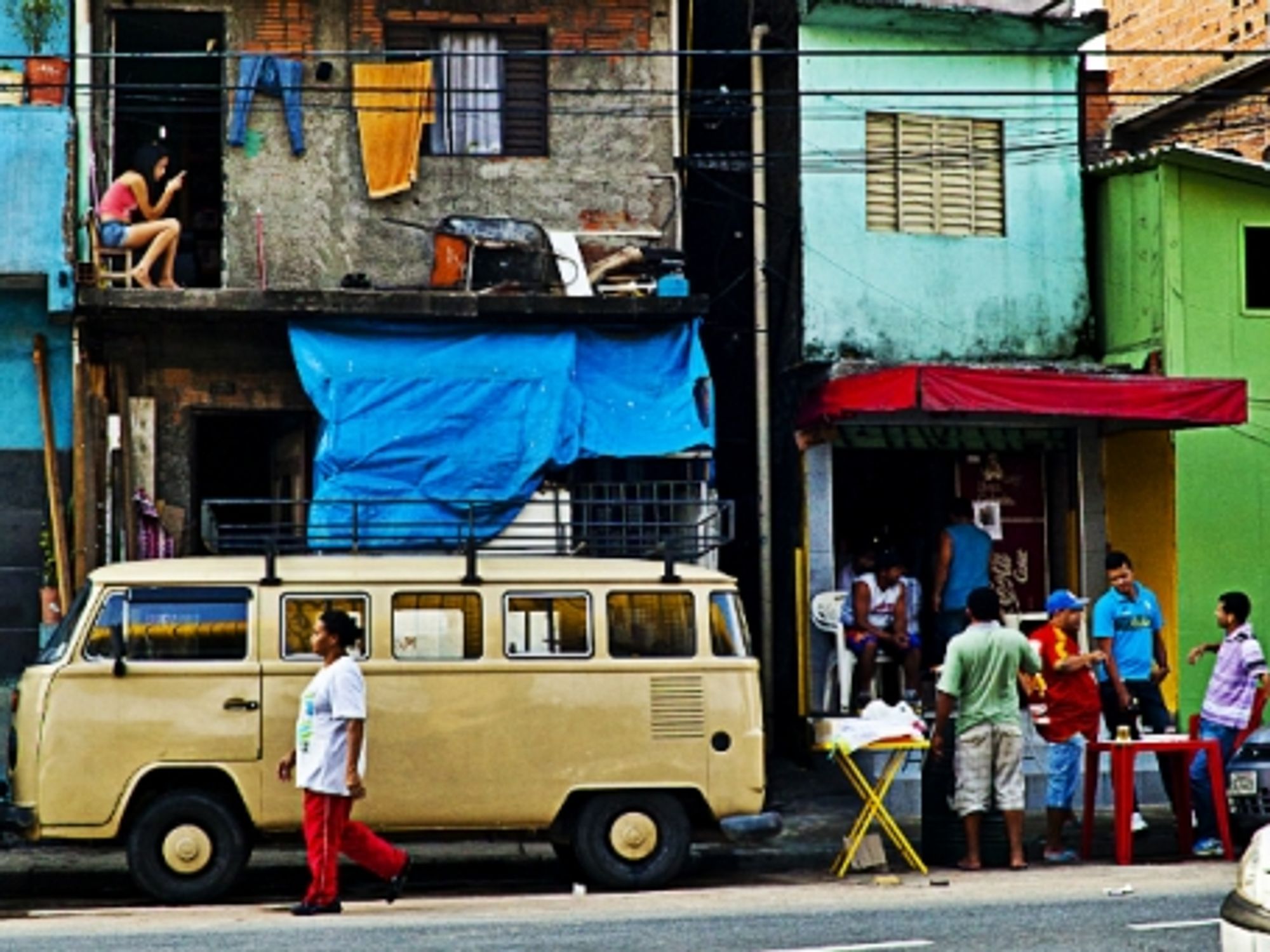 In a favela in Sao Paulo