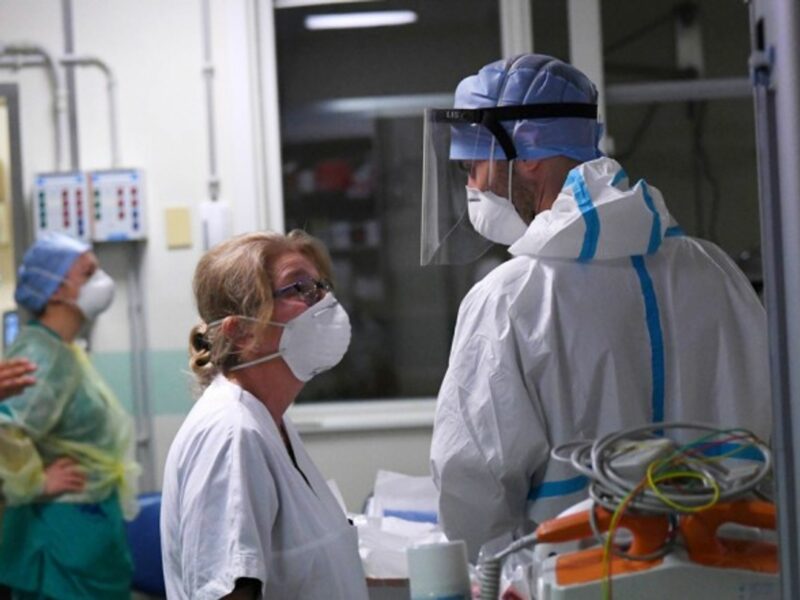 In a intensive care unit in a hospital, Bologna, Italy