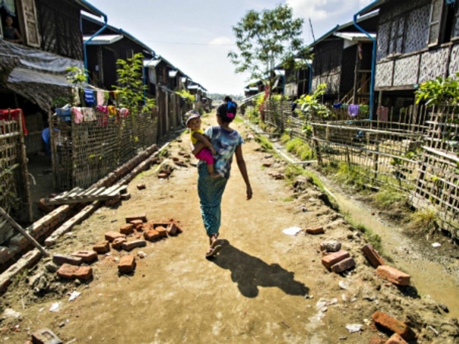 In a refugee camp in Sittwe, Myanmar