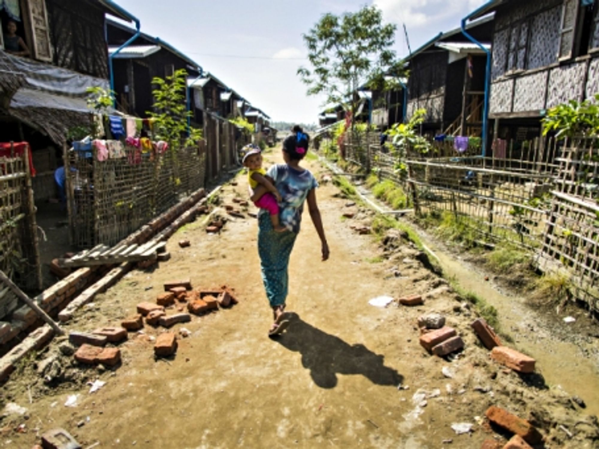 In a refugee camp in Sittwe, Myanmar