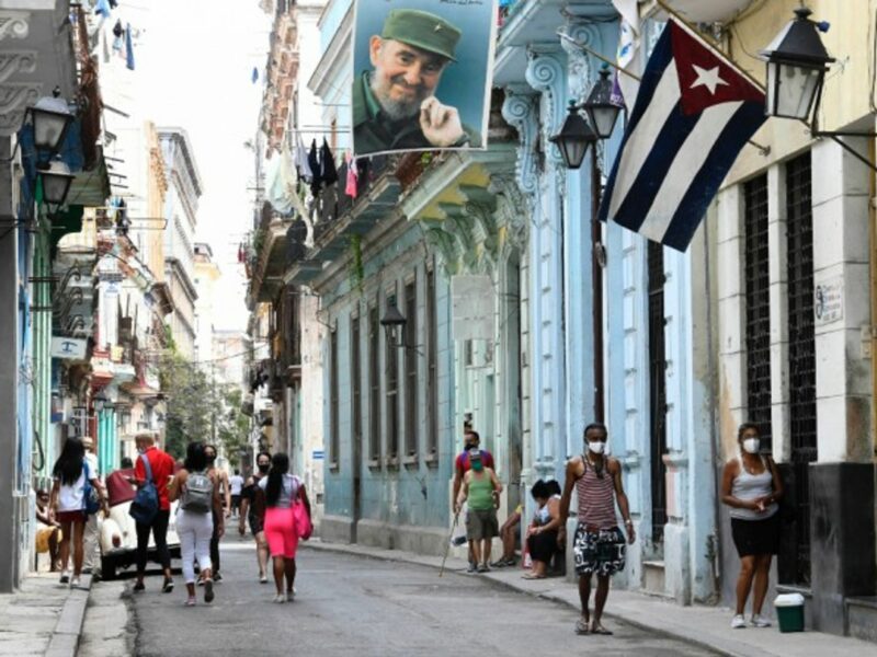 In a street in Havana, Cuba