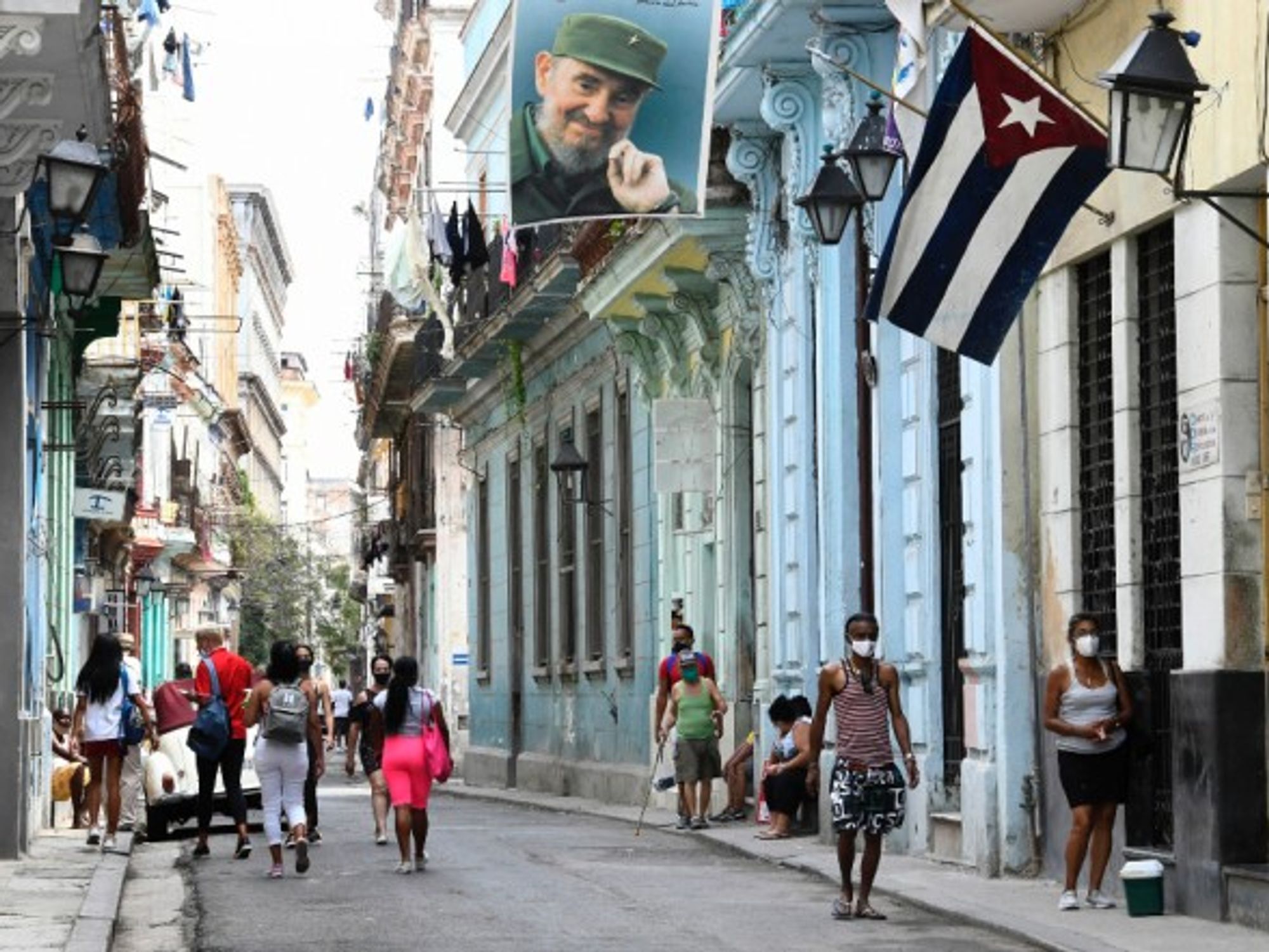 In a street in Havana, Cuba
