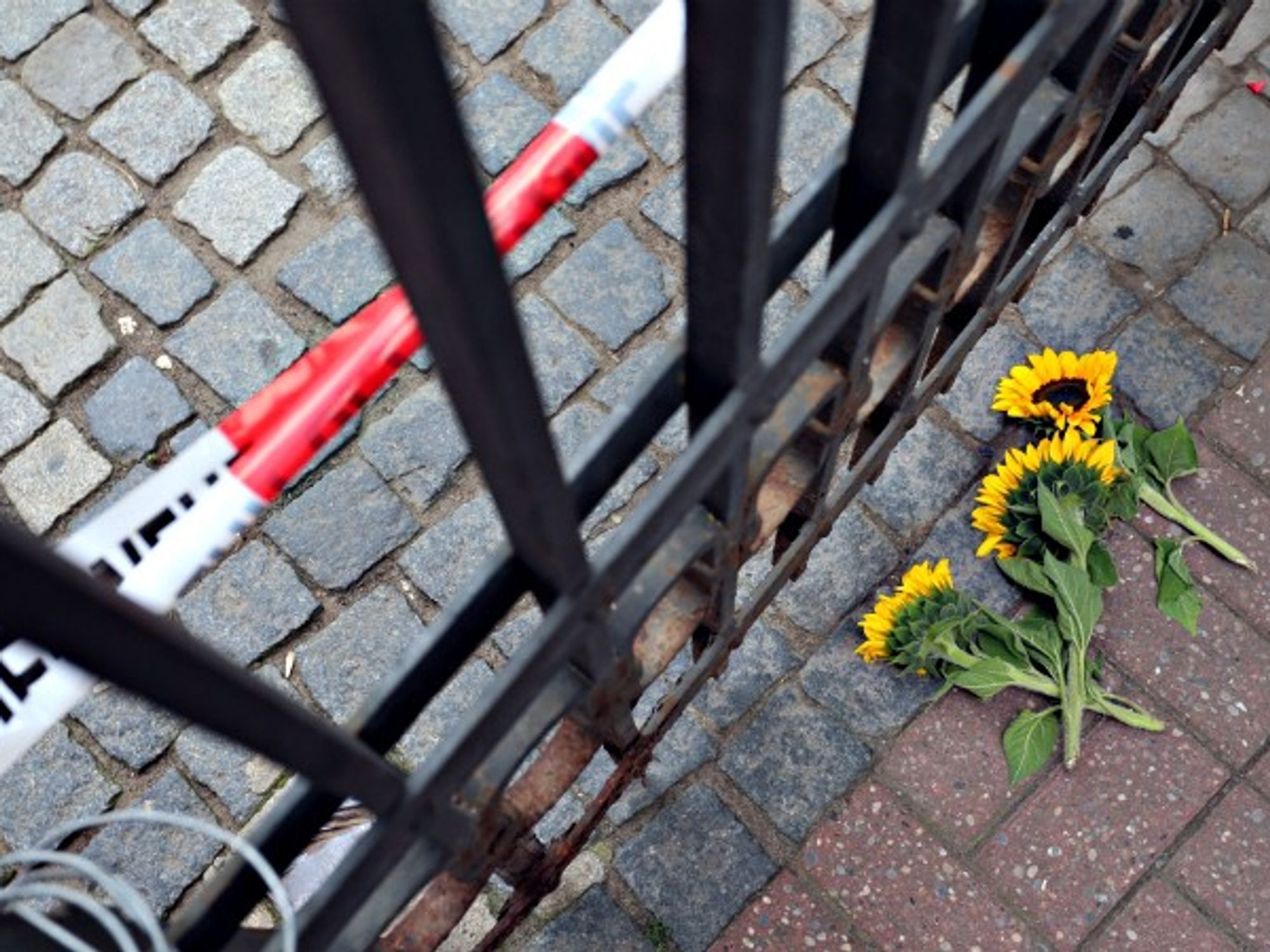 In Ansbach, Germany. Flowers for victims, not terrorists ...