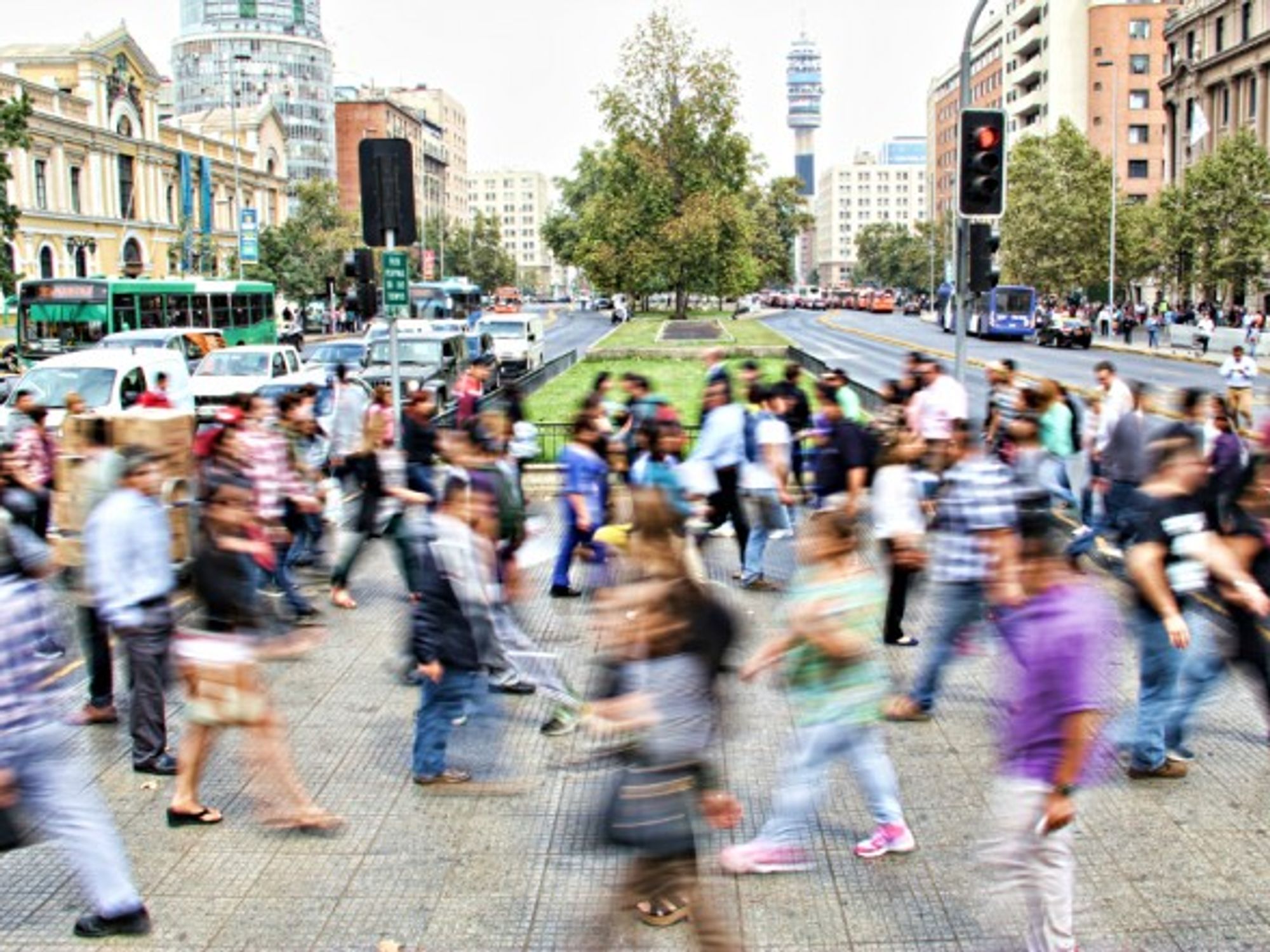 In central Santiago de Chile