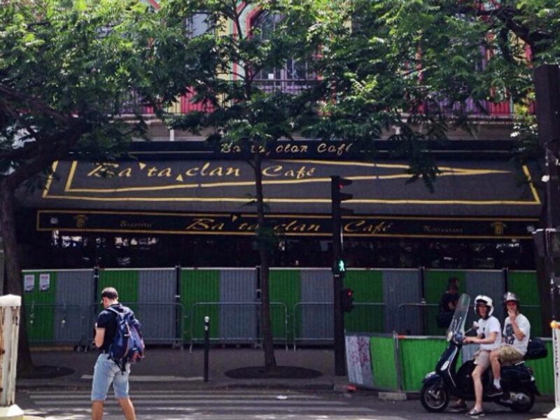 In front of the Bataclan concert hall