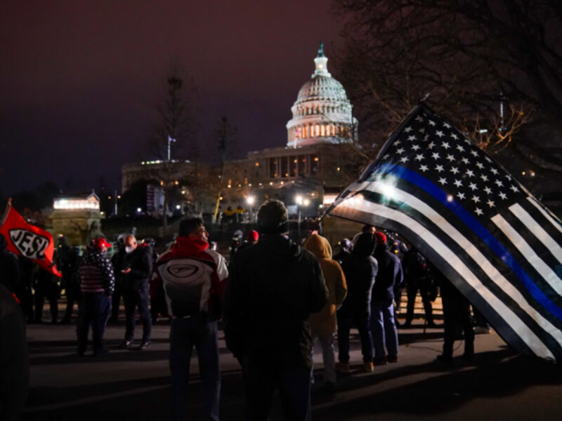 In front of the U.S. Capitol on Jan. 6