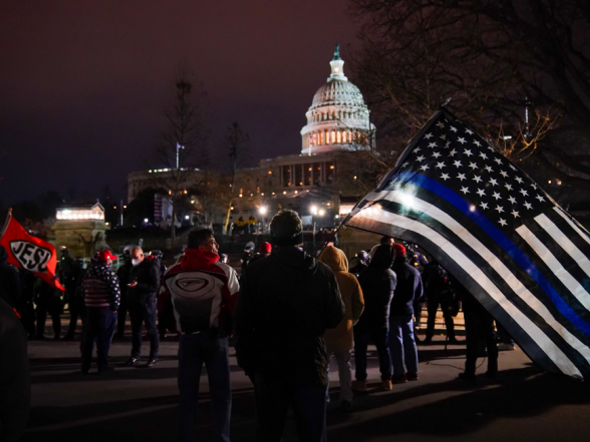 In front of the U.S. Capitol on Jan. 6