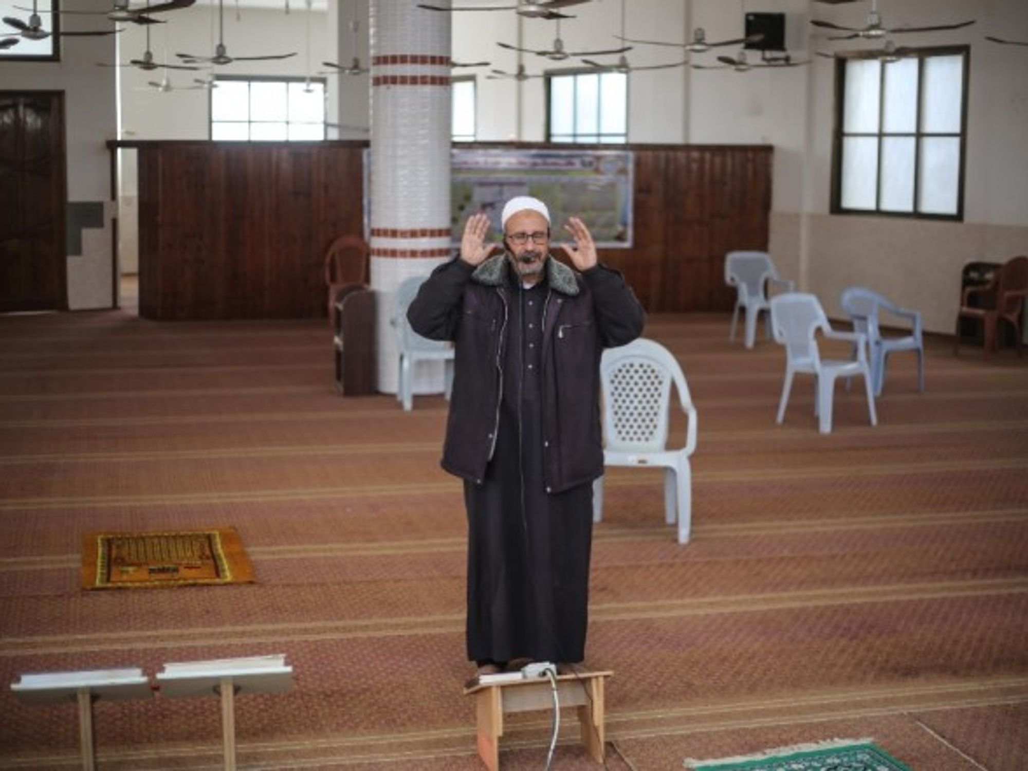 In Gaza, an imam's virtually broadcast call to prayer