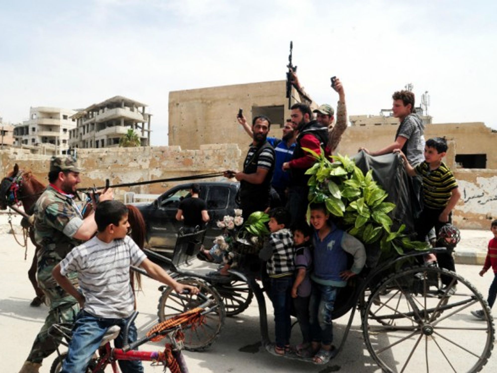 In Ghouta, Syria this week.