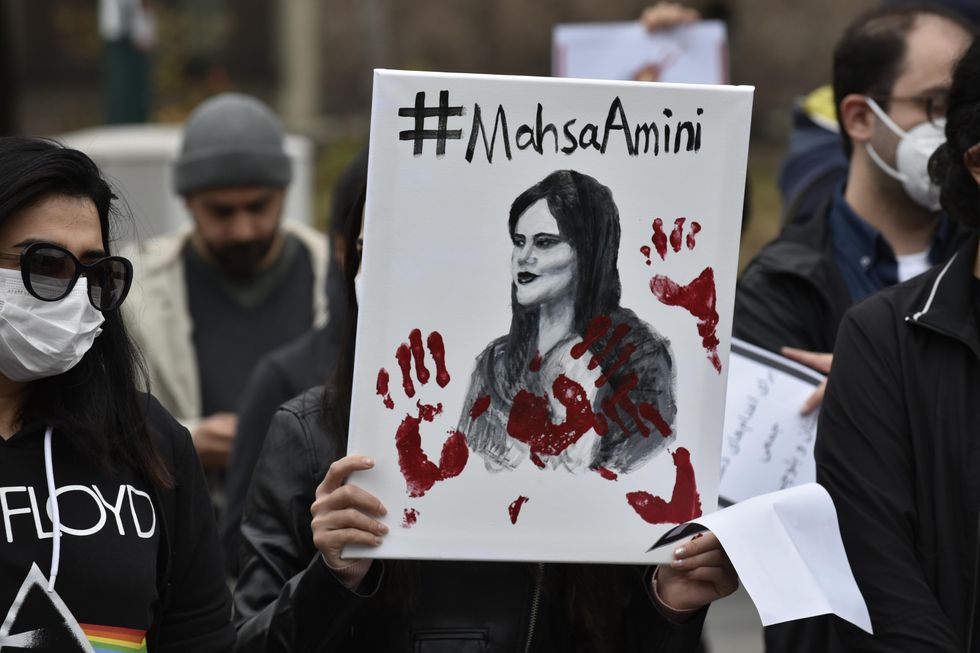 In Italy, Milan's Iranian community gathered to protest the death of 22-year-old Mahsa Amini and showed support for the protests in Iran on Sept. 25.