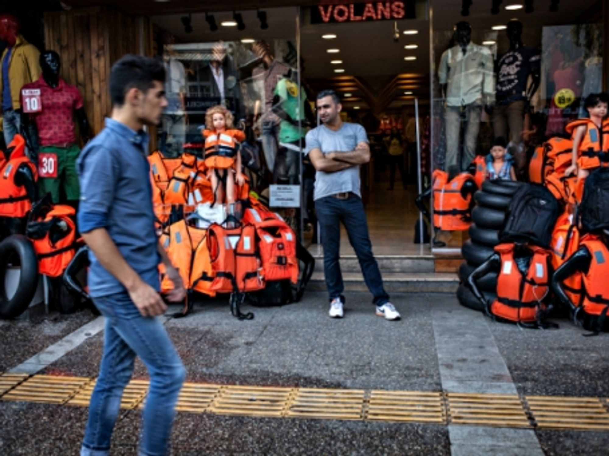 In Izmir, where life jackets have replaced bikinis and pareos