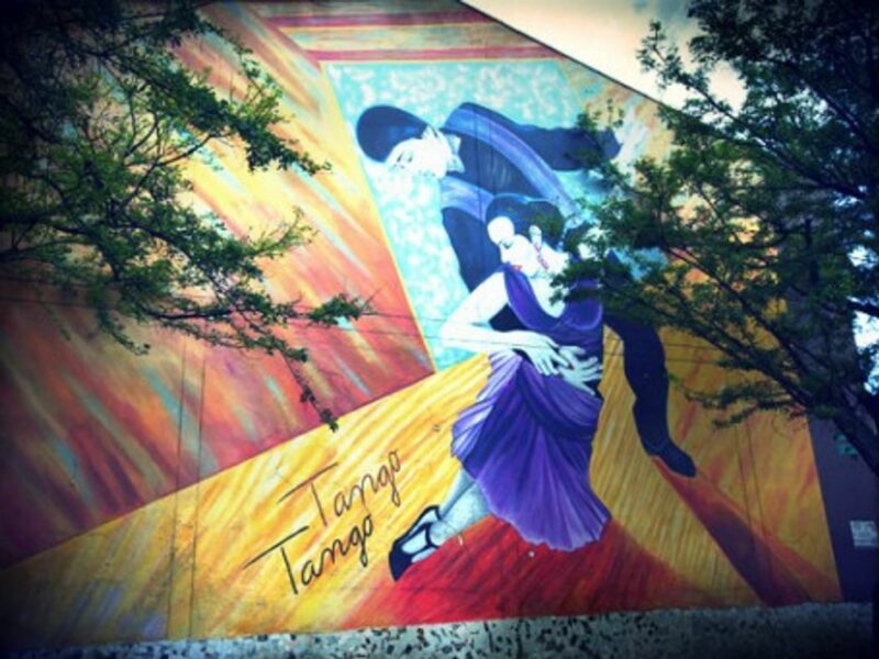 In Medellin: Tango pride on the wall