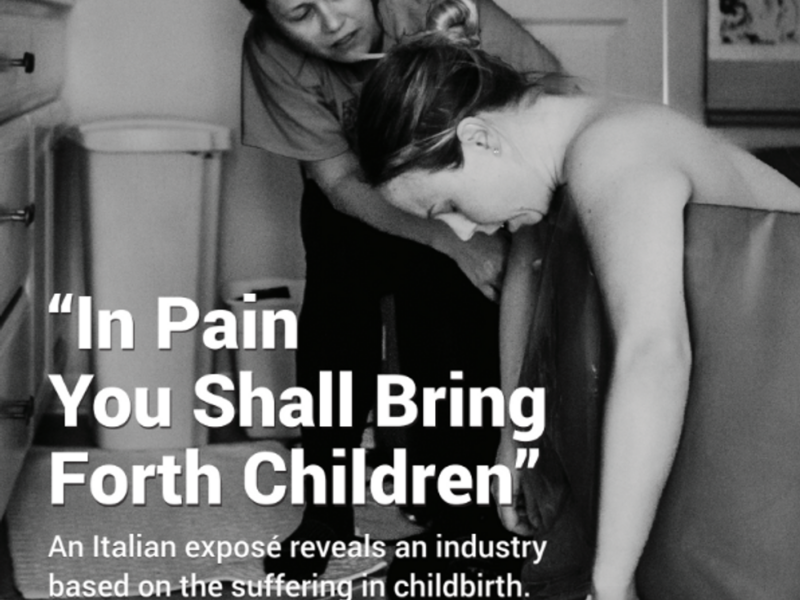 In pain you shall bring forth children.