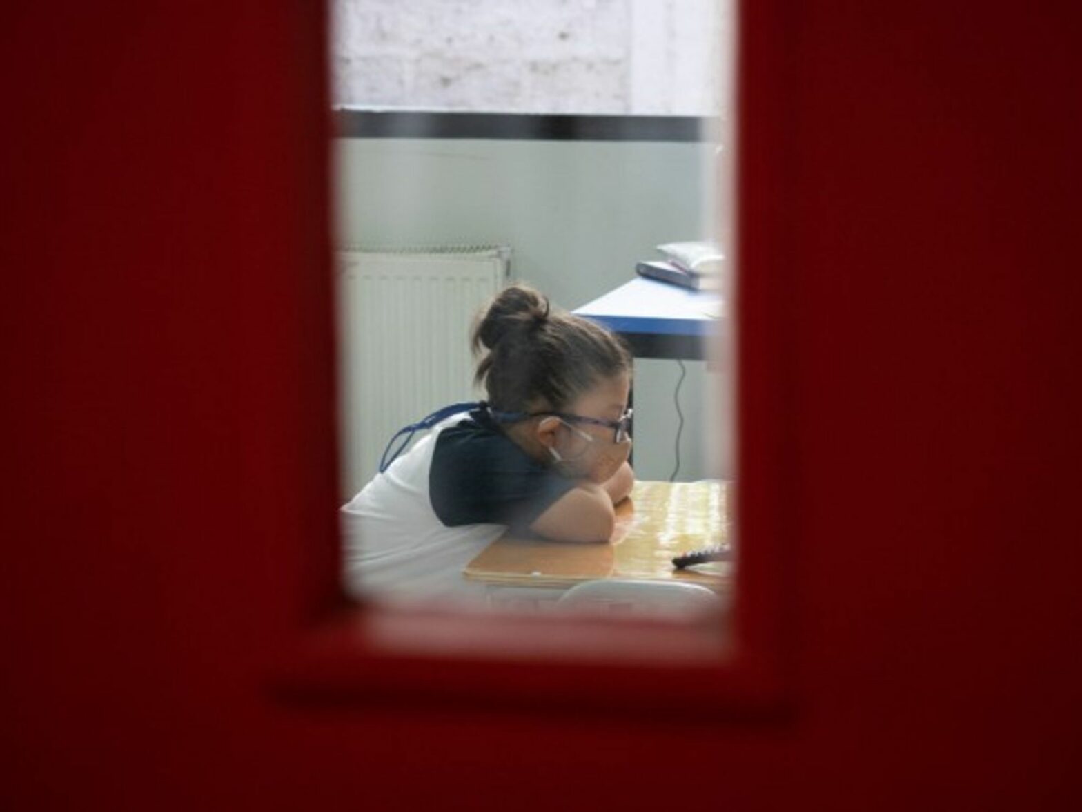 In-person classes have resumed in Chile after more than a year of virtual lessons.