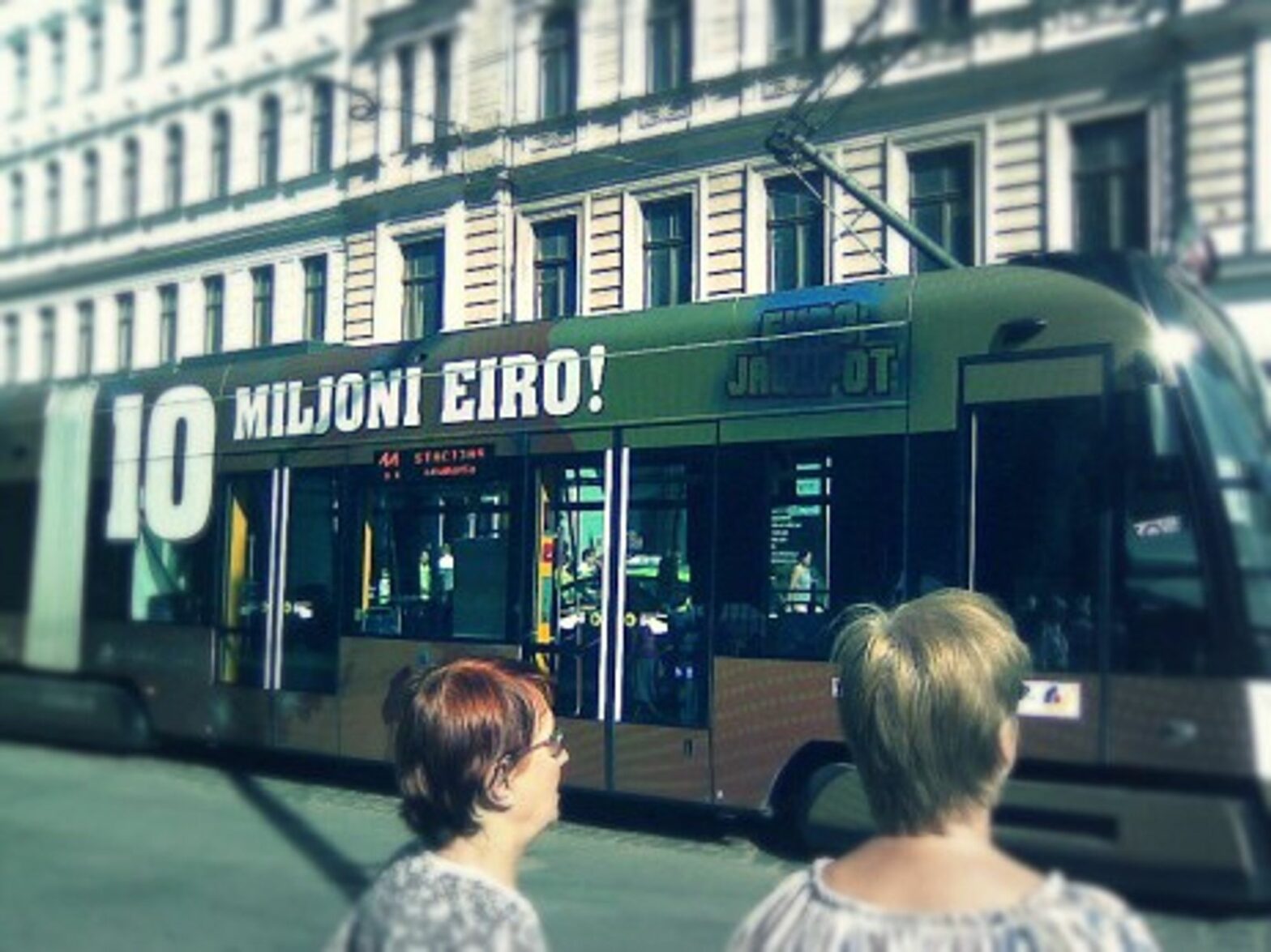 In Riga, catching the euri tram