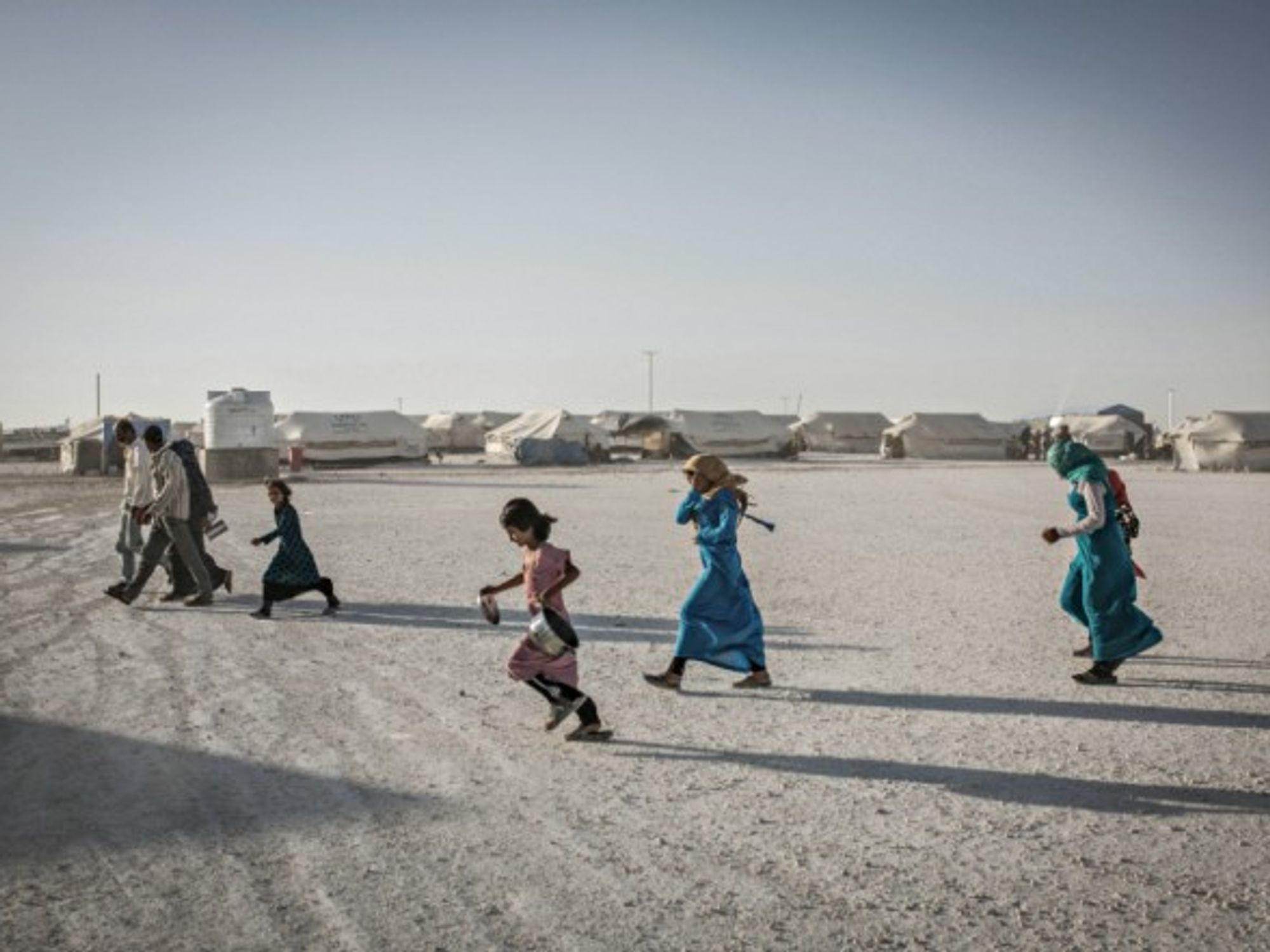 In the Ain al-Issa refugee camp near Raqqa on July 17