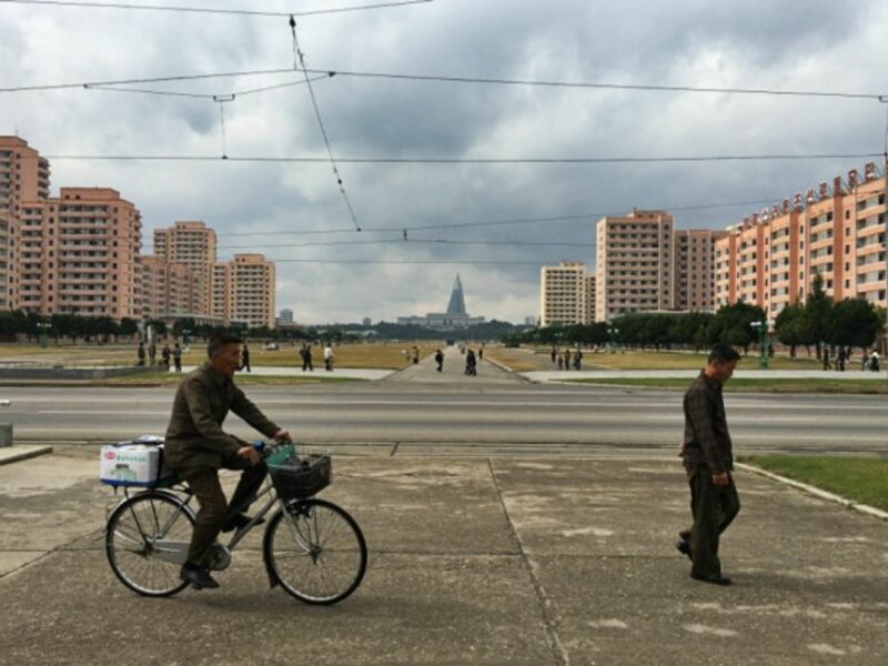 In the center of Pyongyang