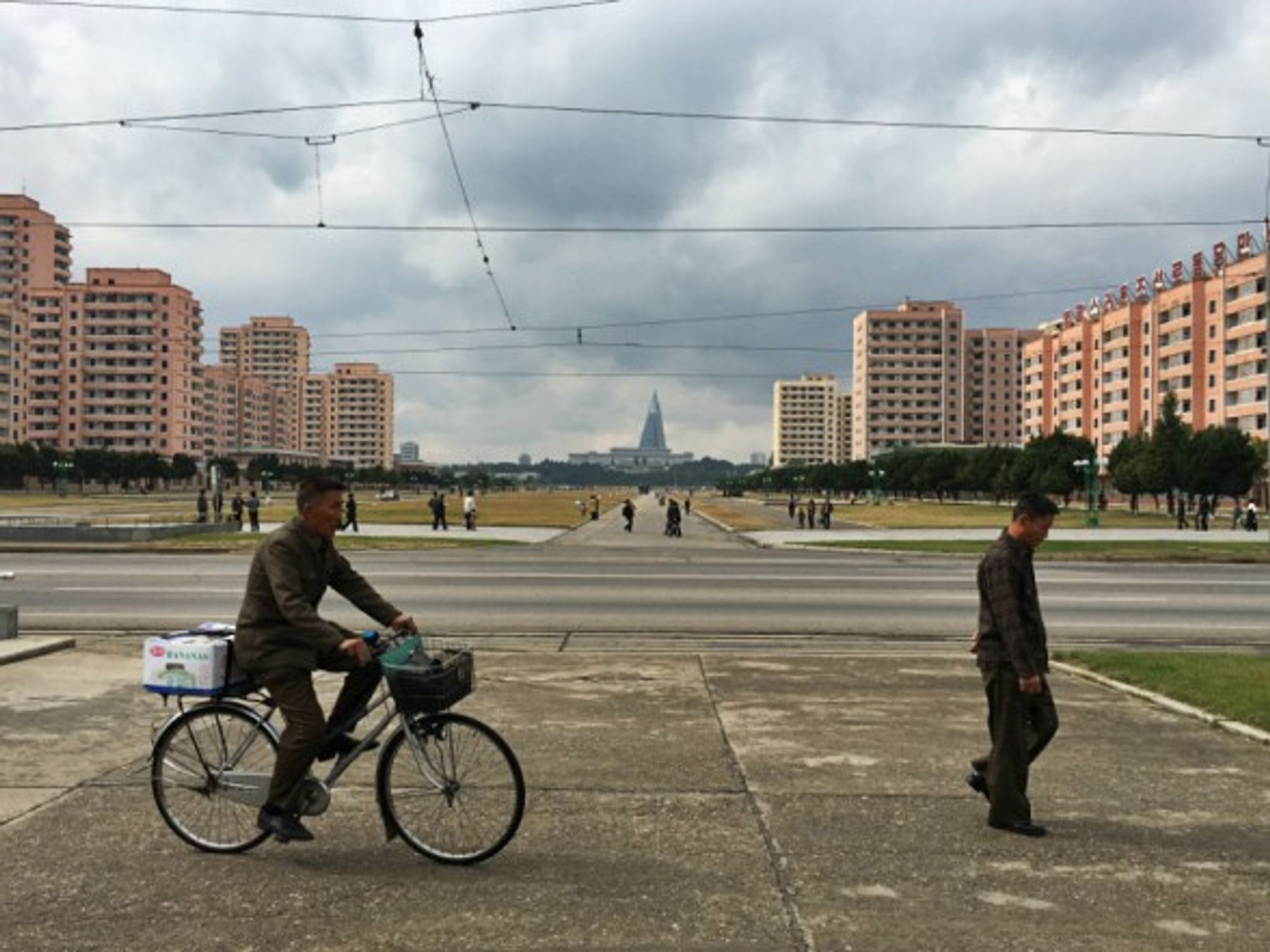 In the center of Pyongyang