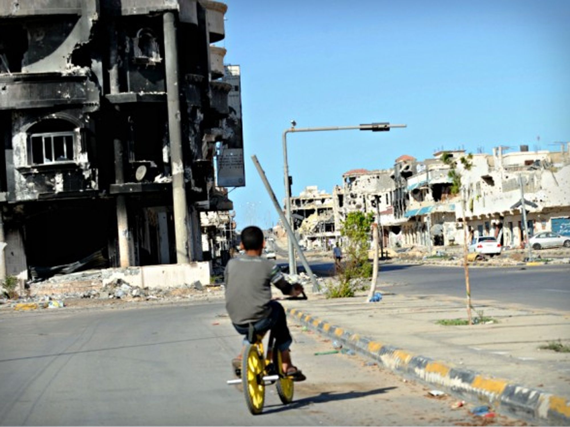 In the center of Sirte, Libya