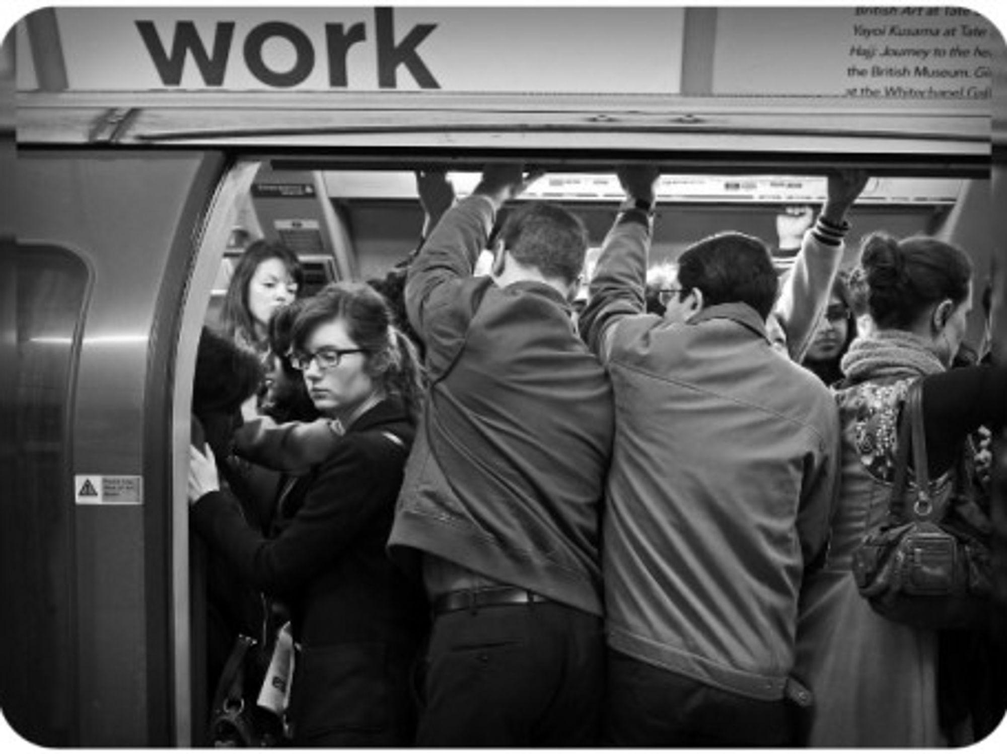 In the London underground â€” Photo: Chris Brown