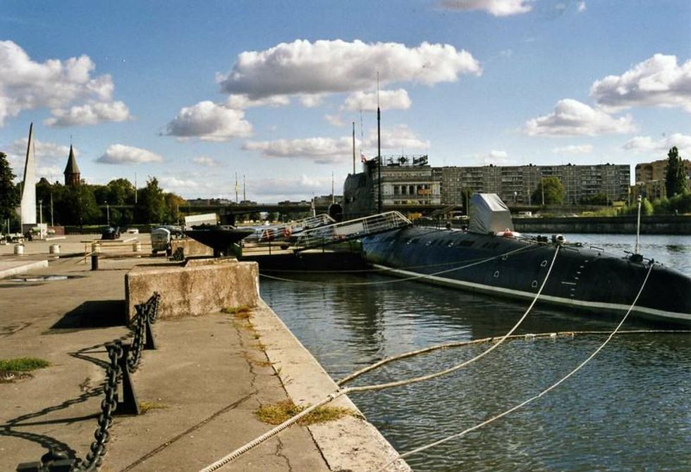 In the port of Kaliningrad