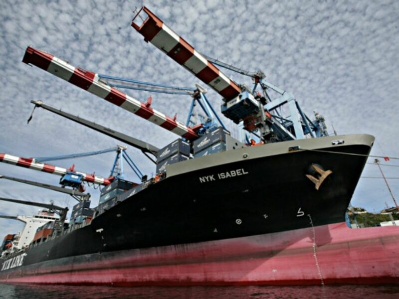 In the port of Valparaiso, Chile