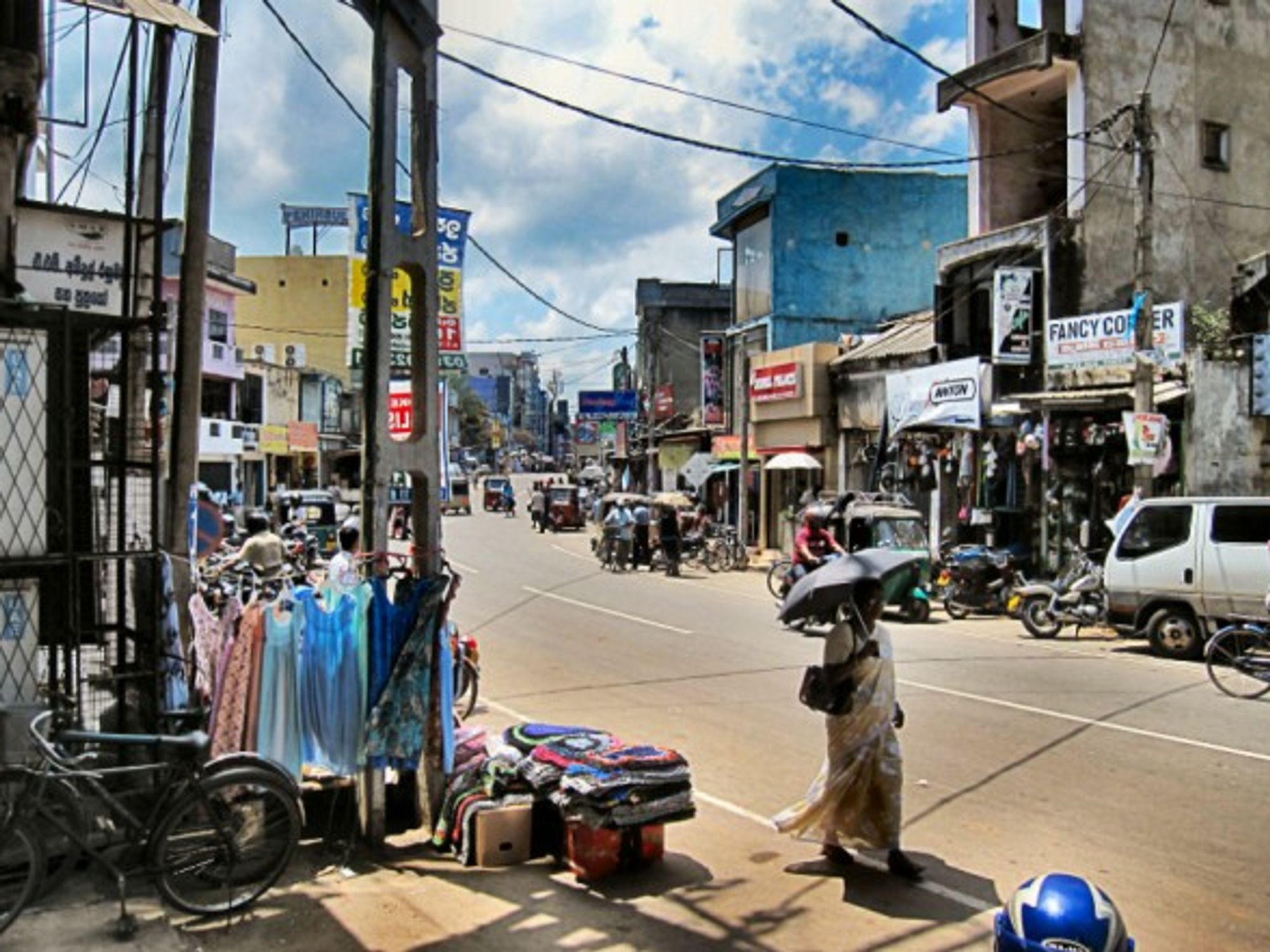 In the streets of Negombo, Sri Lanka