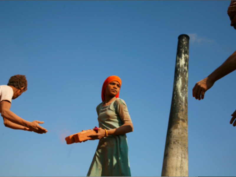 In this file photo (2005), exploitative labor at a brick factory in the Indian state of Punjab