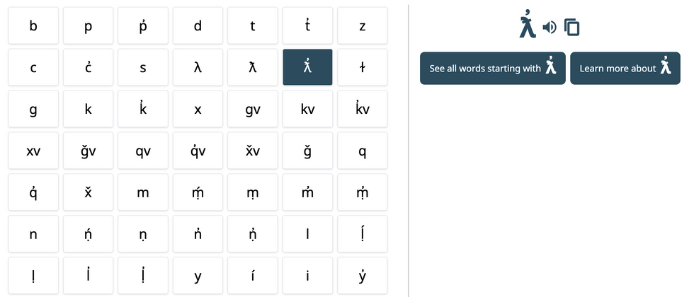 Indegenious language alphabets.