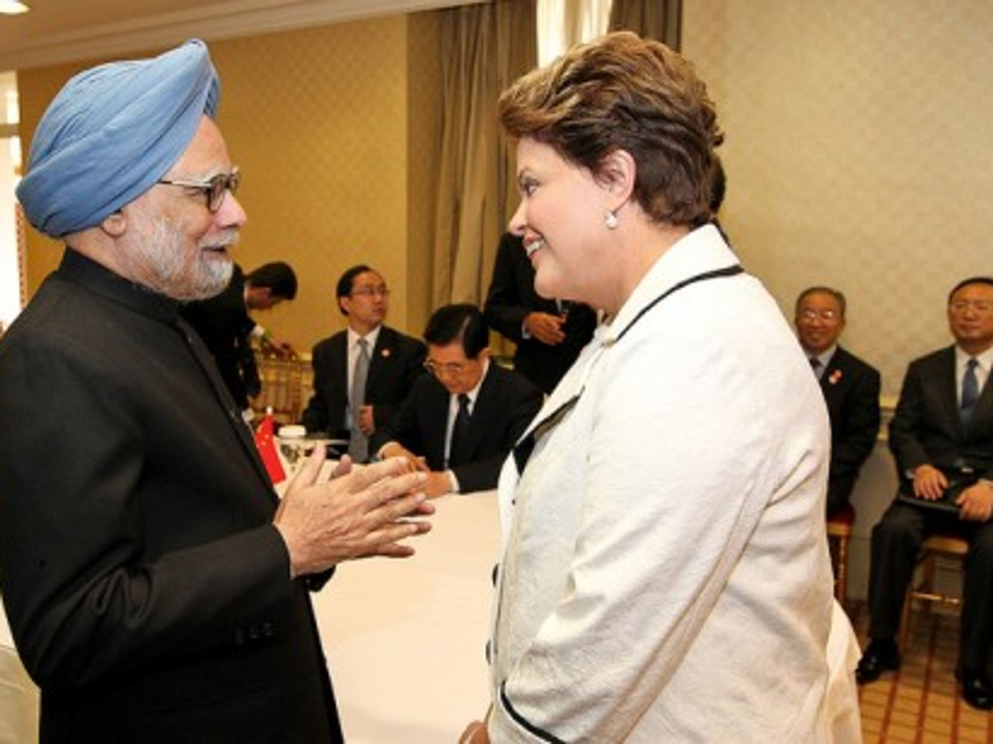 Indian Prime Minister Manmohan Singh and Brazilian President Dilma Rousseff last year at a BRICS summit.