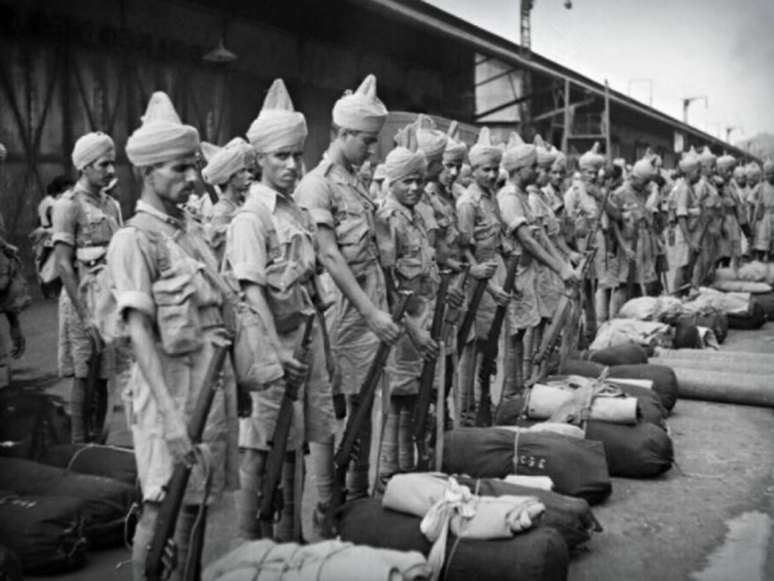 Indian troops in Singapore in November 1941