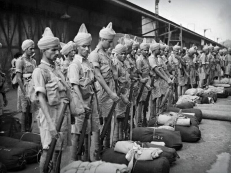 Indian troops in Singapore in November 1941