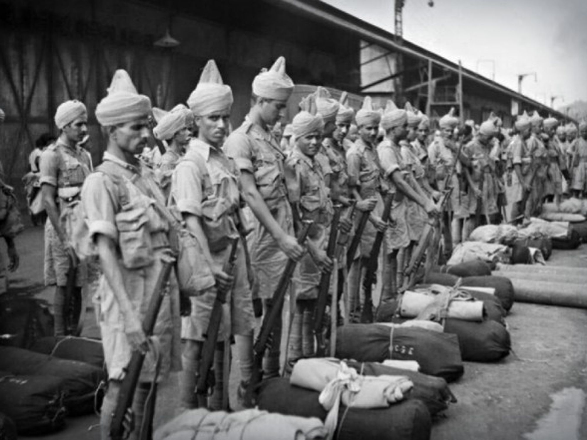 Indian troops in Singapore in November 1941