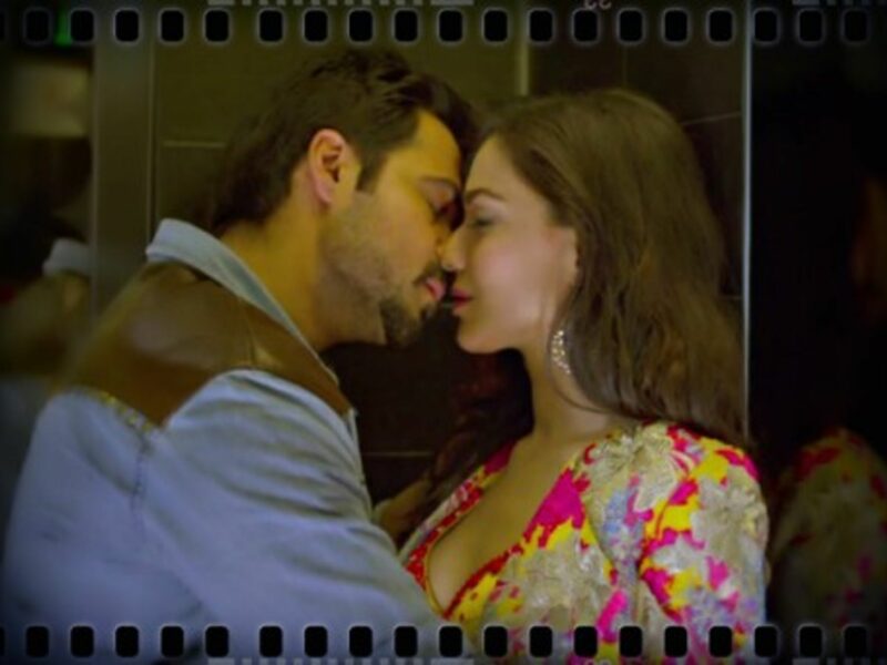 India's Emraan Hashmi and Pakistan's Humaima Malick's locking lips in "Raja Natwarlal."