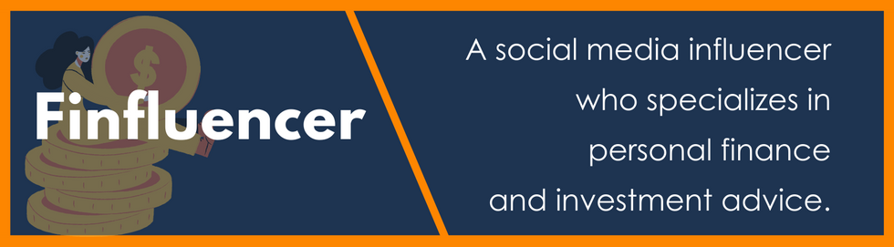 Infographic about Finfluencer, this edition's "odd job".