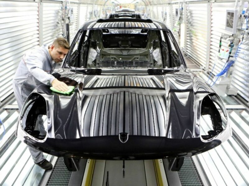 Inside a German car factory in Leipzig