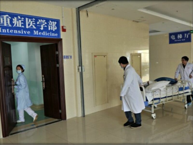 Inside a hospital in the Qianjiang District of Chongqing, southwest China