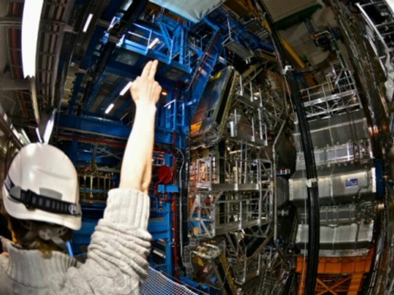 Inside CERN's ATLAS Cavern, located 92 m. below ground,