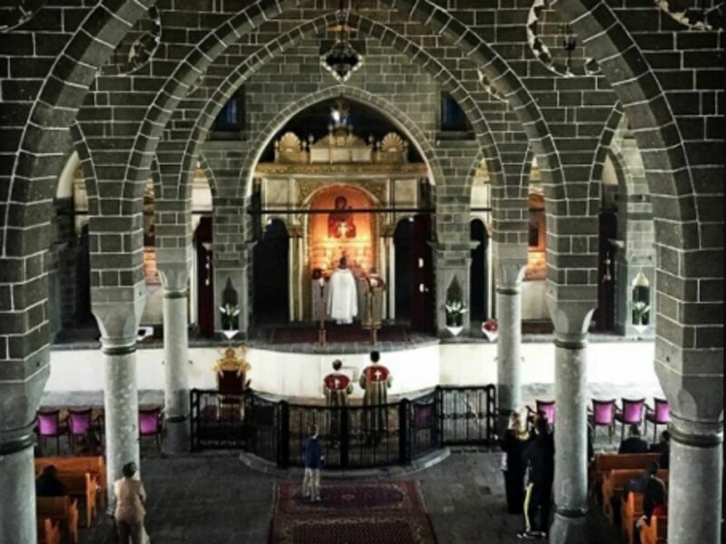Inside Diyarbakir's Surp Giragos Armenian Church,