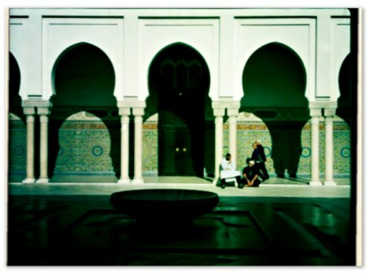Inside the Grand Mosque of Paris